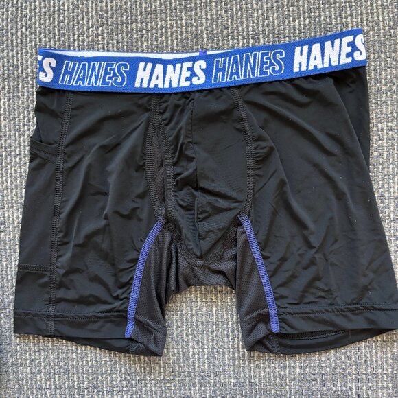 🩳 Hanes Moves X‑Temp® Tagless Boxer Briefs – Youth L (12–14) – 5‑Pack - Picture 2 of 4